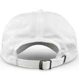 The EMB S&S Activewear USA Rugby Heritage 50th Anniversary Dad Cap is a limited edition white cap with a classic buckle—an essential commemorative accessory for any rugby fan.