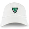 The EMB S&S Activewear Birmingham Rugby Adult Low-Profile Cotton Twill Dad Cap features front embroidery with a triangular "Birmingham Rugby EST 1967" logo, a rugby player, and two lightning bolts.