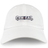 The CenCal Rugby Adult Low-Profile Cotton Twill Dad Cap by EMB S&S Activewear features "CEN CAL RUGBY CLUB" embroidered in gray and white, with a red star between "CEN" and "CAL.