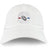 The EMB S&S Activewear Mudsock Rugby Adult Low-Profile Cotton Twill Dad Cap features a circular "MUDSOCK YOUTH RUGBY" patch with a rugby ball and red and blue lines on the front.