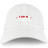 The EMB S&S Activewear USA Para Powerlifting Adult Low-Profile Cotton Twill Dad Cap features "USA" embroidered in red, a barbell graphic, and "Para Powerlifting" in white on the front.