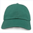 The S&S Activewear Adult Low-Profile Cotton Twill Dad Cap is shown in plain green from the front, crafted from soft cotton twill and displayed against a light background.