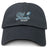 The EMB S&S Activewear Gulf Coast Fat Alberts Adult Low-Profile Cotton Twill Dad Cap is black and features embroidered "Fat Alberts RUGBY" team branding with a small rugby ball graphic above the words.