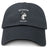 The EMB S&S Activewear Northeastern University Men's Rugby Adult Low-Profile Cotton Twill Dad Cap features a black design with an embroidered husky head logo on the front.