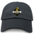 The EMB S&S Activewear Chicago Riot Adult Low-Profile Cotton Twill Dad Cap is black with embroidered "Chicago Riot Rugby Football Club" logo, a raised fist, and gold accents on the front.