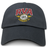 Introducing the RVA T.R.C. Adult Low-Profile Cotton Twill Dad Cap by EMB S&S Activewear—a timeless black cap made from durable cotton twill, highlighted by bold red “RVA” lettering and a rugby ball with intricately embroidered “T.R.C.” team branding, finished with “Richmond, VA” in striking yellow below.