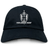 The Highlanders Rugby NC Adult Low-Profile Cotton Twill Dad Cap by EMB S&S Activewear is a black cotton twill dad cap with the Highlanders Rugby logo and text in white embroidery on the front.