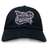 Introducing the Valley Panthers Girls Rugby Adult Low-Profile Cotton Twill Dad Cap by EMB S&S Activewear, a black cotton twill cap with “Valley Panthers Girls Rugby” team branding embroidered in purple, white, and gray on the front.