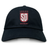 Legion Academy Adult Low-Profile Cotton Twill Dad Cap in black, featuring an embroidered “Legion Academy” logo and “SD” crest on the front.