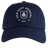 Introducing the New Saint Andrews College Adult Low-Profile Cotton Twill Dad Cap by EMB S&S Activewear: a navy blue hat featuring “New Saint Andrews RFC 1994” and a white embroidered crest on the front, combining classic team style with a timeless dad cap design.