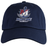 SUNY Maritime Men’s Rugby Adult Low-Profile Cotton Twill Dad Cap in navy blue, featuring an embroidered anchor and “M” logo above the text “MARITIME RUGBY.”