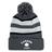 Nations of Rugby Canada Hooped Pom-Pom Beanie from EMB Augusta, featuring Canadian rugby logo.