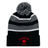 Striped acrylic fabric Nations of Rugby Canada Hooped Pom-Pom beanie with a EMB Augusta logo.