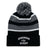 Keep cozy and represent your team with the EMB Augusta Birmingham Rugby Text Logo Hooped Pom Pom Beanie. This custom beanie features classic black and gray hoops, a fun pom-pom on top, and “Birmingham Rugby” embroidered in bold white lettering on the front cuff—perfect for match days or everyday style.
