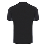 The Gloucester 25/26 Cotton Travel T-Shirt by Macron is shown from the back in black against a plain white background.