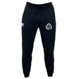 Missoula All-Maggots Women's Leisure Sweatpant by EMB Canterbury, black jogger pants with a drawstring waist styled after classic Canterbury sweatpants, showcasing white EMB Canterbury logos on both sides near the pockets; presented against a white background.