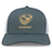The EMB S&S Activewear USA Rugby Bronze Retro Trucker Cap features a gray and white design with a gold USA Rugby logo and "USARUGBY" on the front—perfect for Women's Sevens fans.