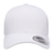 The S&S Activewear Retro Trucker Cap is a plain white hat with a curved brim, classic snapback closure, and round sticker on the bill, photographed against a white background.