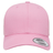 The Retro Trucker Cap by S&S Activewear is a light pink baseball cap featuring a curved brim, snapback closure, and a front sticker labeled "Snapback.