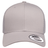 The S&S Activewear Retro Trucker Cap features a plain light gray front, mesh sides, a sticker on the brim, and a classic snapback closure, displayed from the front.