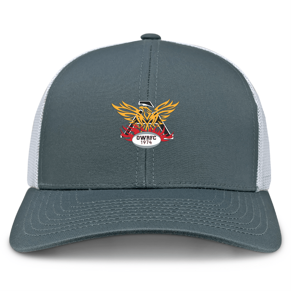 Atlanta Old White Rugby Retro Trucker Cap