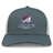 SUNY Maritime Men’s Rugby Retro Trucker Cap in grey with a white mesh back and an embroidered Maritime Rugby logo on the front.