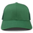 The S&S Activewear Retro Trucker Cap is plain green with a curved brim, mesh sides, and a snapback closure, shown from the front.