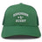 Introducing the Birmingham Rugby Text Logo Retro Trucker by EMB S&S Activewear—a green retro trucker hat featuring “Birmingham Rugby” and a small rugby icon embroidered in white on the front. This cap offers a comfortable snapback closure for an adjustable fit.