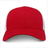 The S&S Activewear Retro Trucker Cap features a solid red front and bill with embroidery, white mesh side and back panels, and a classic snapback closure for adjustable fit.