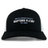 The South Orange County Raptors Retro Trucker Cap by EMB S&S Activewear features a black and white design with “South Orange County Raptors Rugby Est. 2005” embroidered in white on the front, and includes a classic snapback closure for an adjustable fit.