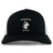 The Northeastern University Men's Rugby Retro Trucker Cap by EMB S&S Activewear is a black and white cap with an embroidered husky logo, "Northeastern Men's Rugby" text on the front, and a snapback closure for an adjustable fit.