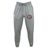 The Liberty Lake Warriors Leisure Sweatpant by Canterbury, available in gray, features a drawstring waist, the Canterbury logo, and an embroidered "Rugby Warriors" club badge on the front. It is crafted from recycled polyester fleece for a comfortable and environmentally friendly wear.