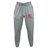 The Rye High School 10 Year Women's Leisure Sweatpant by EMB Canterbury is perfect for rugby training, crafted from organic cotton in gray. It features an embroidered red and white crest on the left thigh and a small logo on the right hip. The sweatpants ensure comfort without sacrificing style, thanks to their elastic waistband and adjustable drawstring.