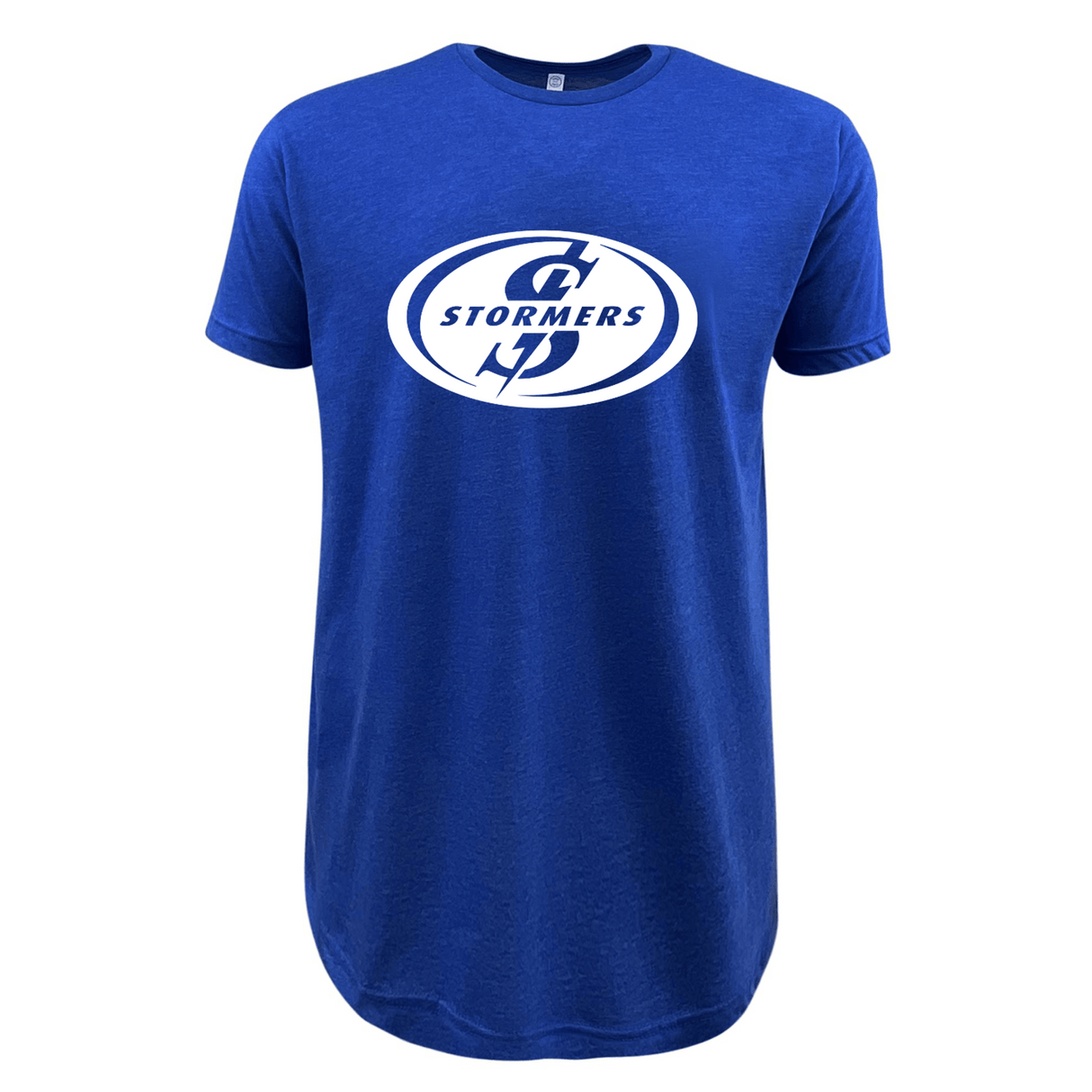 A lightweight shirt, this blue Stormers Supersoft T-shirt by WRS LAT features the "Stormers" logo in white on the front center of the chest, making it perfect for rugby fans.