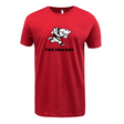A red The Sharks Rugby Supersoft T-shirt with the WRS LAT logo on it.