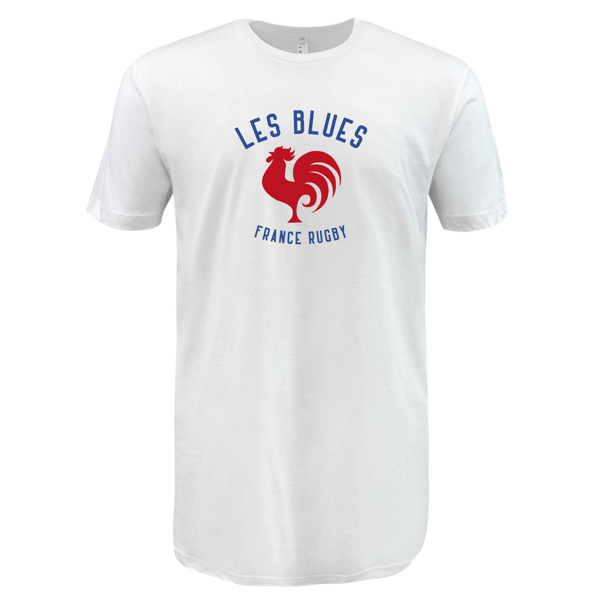 A Les Bleus France Rugby Supersoft Tee with a rooster on it. (Brand: WRS LAT)