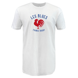 A Les Bleus France Rugby Supersoft Tee with a rooster on it. (Brand: WRS LAT)