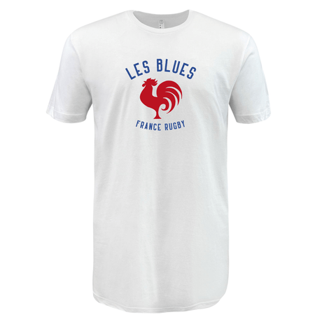 A Les Bleus France Rugby Supersoft Tee with a rooster on it. (Brand: WRS LAT)