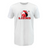 A white Lions Rugby Supersoft T-shirt with the WRS LAT logo on it.
