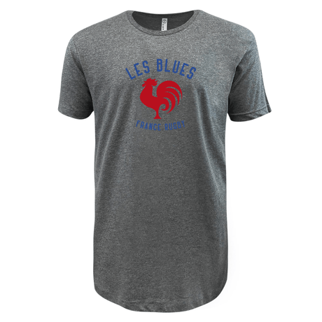 A Les Bleus France Rugby Supersoft Tee with a rooster on it made by WRS LAT.