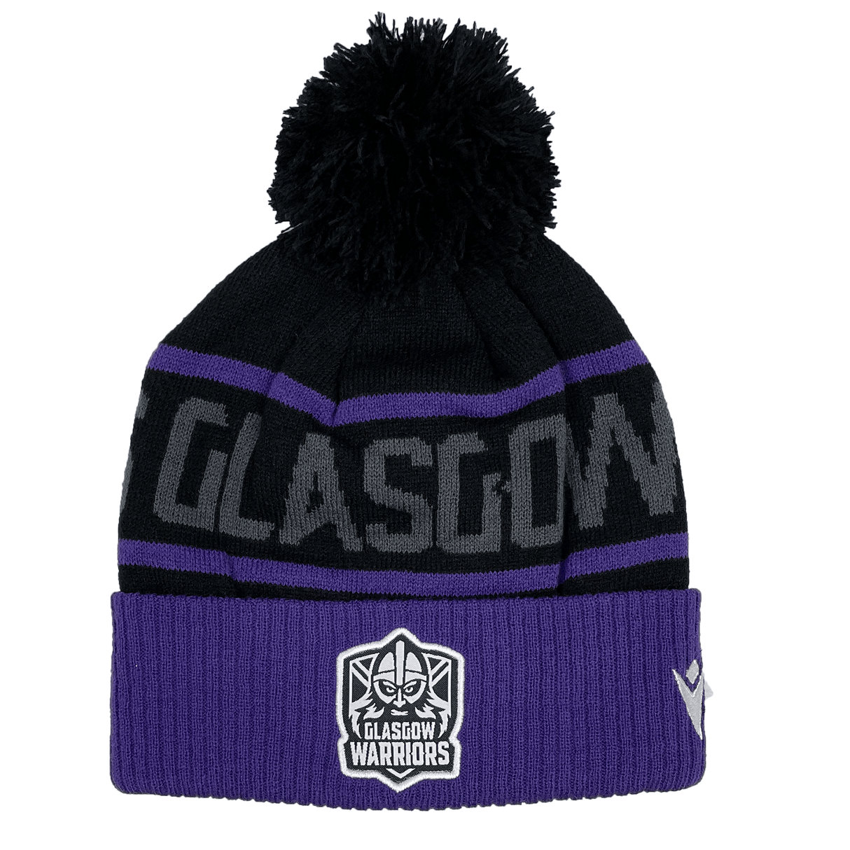 Glasgow Warriors 24 25 Pom Pom Beanie by Macron World Rugby Shop