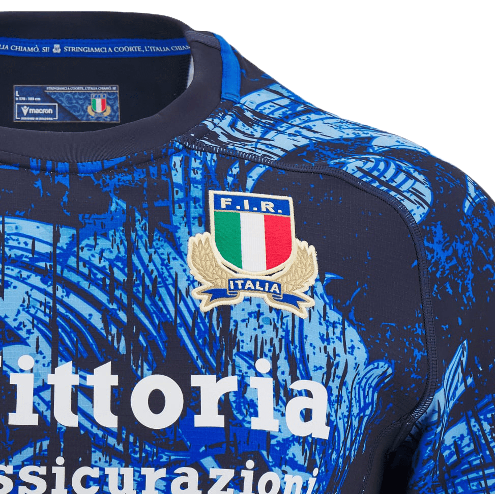 Italy Rugby 24/25 Replica Training Jersey by Macron | World Rugby Shop Italy Rugby 24/25 Replica Training Jersey by Macron | World Rugby Shop