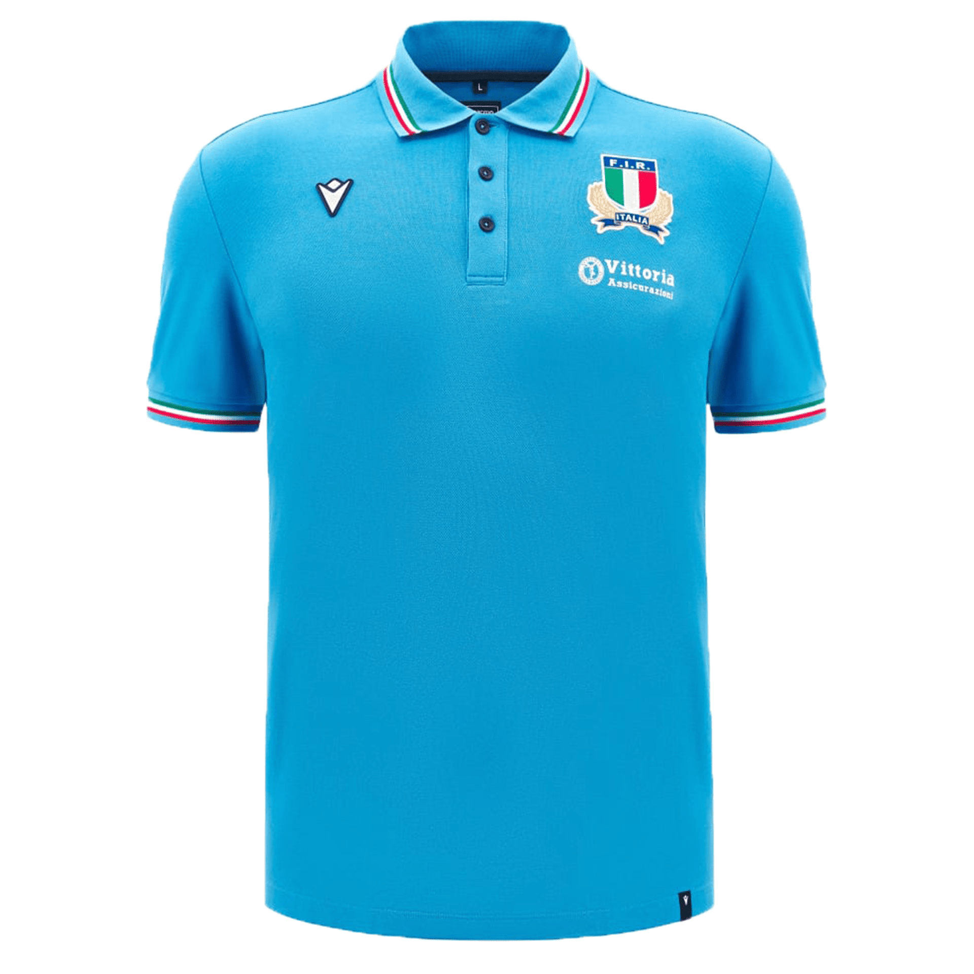 Italy Rugby 24/25 Travel Polo by Macron | World Rugby Shop