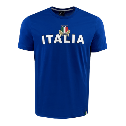 Italy Classic Cotton T-Shirt 24/25 by Macron / World Rugby Shop