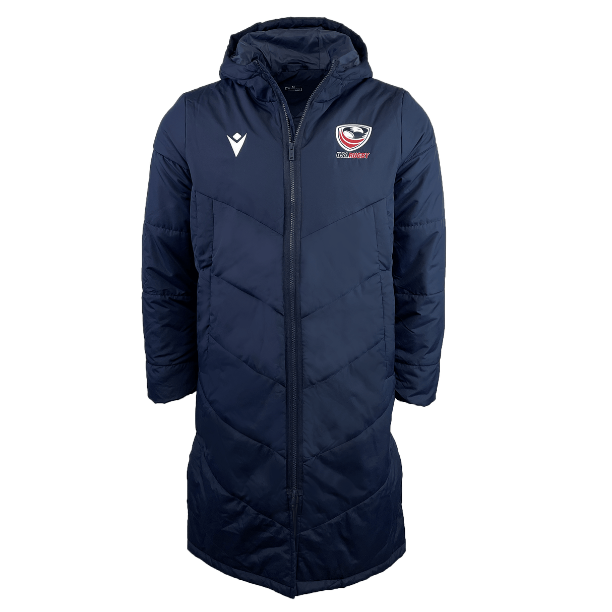 USA Rugby 25 Padded Bench Jacket by Macron / World Rugby Shop USA Rugby 25 Padded Bench Jacket by Macron / World Rugby Shop