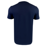 The USA Rugby 25 Leisure T-Shirt by Macron, in plain black, is perfect for leisure and displayed from the back on a white background.