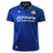 The Italy 25/26 Replica Home Jersey by Macron features blue fabric with black and gold trim, Vittoria Assicurazioni sponsor, team crest, and Macron logo—a must-have official fan jersey for any Italy rugby supporter.