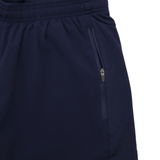 Close-up of the waistband and zippered pocket on the Macron USA Rugby 25/26 Training Micro Bermuda shorts.