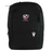 The USA Rugby 25/26 Staff Backpack by Macron is a black ergonomic backpack with the USA Rugby and Macron logos on the front, shown against a white background.