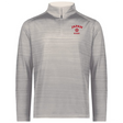 The EMB Augusta Nations of Rugby Japan Pursuit 1/4 Zip Pullover is light gray with "JAPAN RUGBY" and a red cherry blossom emblem on the left chest.
